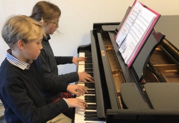 Drei Duos im Lampenfieberkonzert vor Jugend musiziert-Wettbewerb 2018