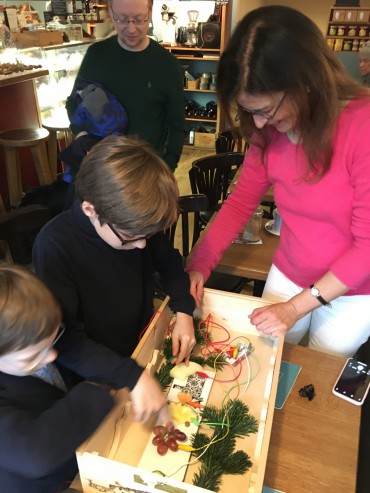 Schülervorspiel im Café Chez Wilma beim Blankeneser Adventskalender 2019